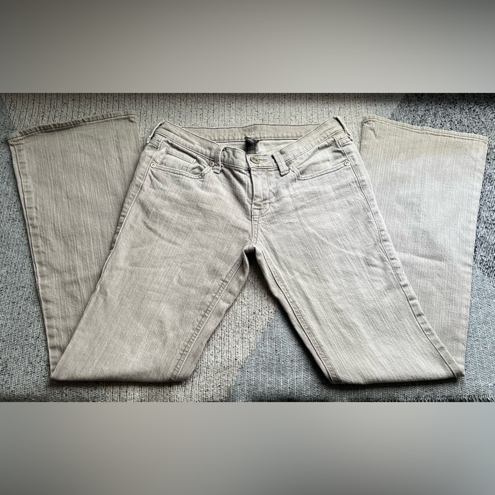 New York & Company Light Gray Jeans, Size 4